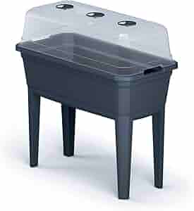 Jardinera alta con cubierta Prosperplast Respana Planter Ecoline de plastico